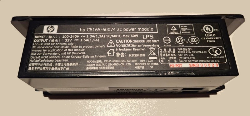 Power Supply for HP DeskJet 9800 and others, C8165-60074