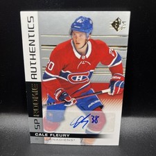 CALE FLEURY 2019-20 UPPER DECK SP ROOKIE AUTHENTICS RC AUTO #108