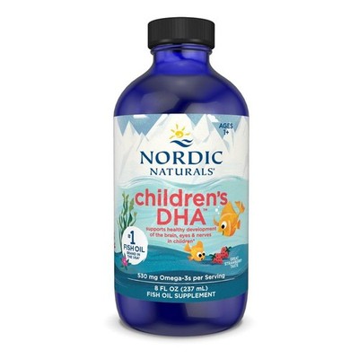 Nordic Naturals Children s DHA, Strawberry - 8 oz 8 Fl Oz (Pack of 1), Multi