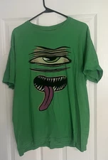 Toy Machine Skateboarding Company Green One Eyed Monster Shirt Size L