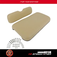 Buff Golf Cart Front Cushion Set Fits EZGO RXV