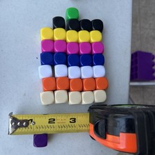 5/8" Blank Dice Cube 35 Total