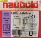 Haubold KG 745 EG12 geh. Klammern, 45mm, 5400 Stk., KG745 EG12 elektr. galv 12ym
