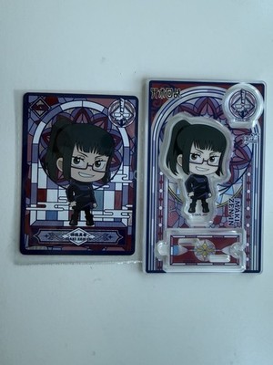 Maki Zenin Mini Acrylic Stand Collectible With Collectible Card Jujutsu Kaisen