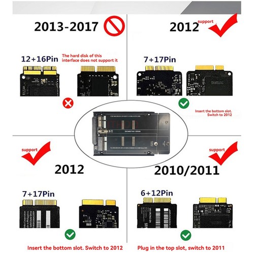 M2 SSD zu Konverter für 2010 2011 A1369/1370 für 2012 1425/1398/14669162 - Afbeelding 5 van 8