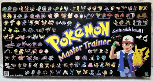VTG  Hasbro1999 Edition Pokemon Master Trainer Board Game 100% Complete RARE