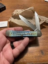 Case XX Burnt Sea Dragon Bone Corn Cob Jig Trapper (6254W SS)Wharncliffe Trapper