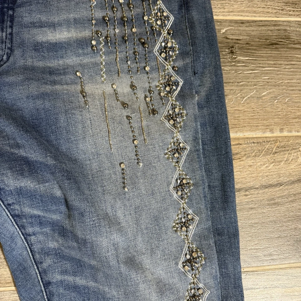 Pilcro by Anthropologie 女式 Tag 32 Act 38 牛仔修身男友蓝色牛仔裤 — 第 2/4 张图片