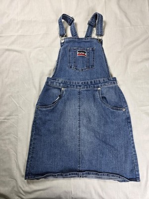 Levi's Denim Overall Dress Girls Large 12-13Y Blue Bib Pinafore Skirt Jumper