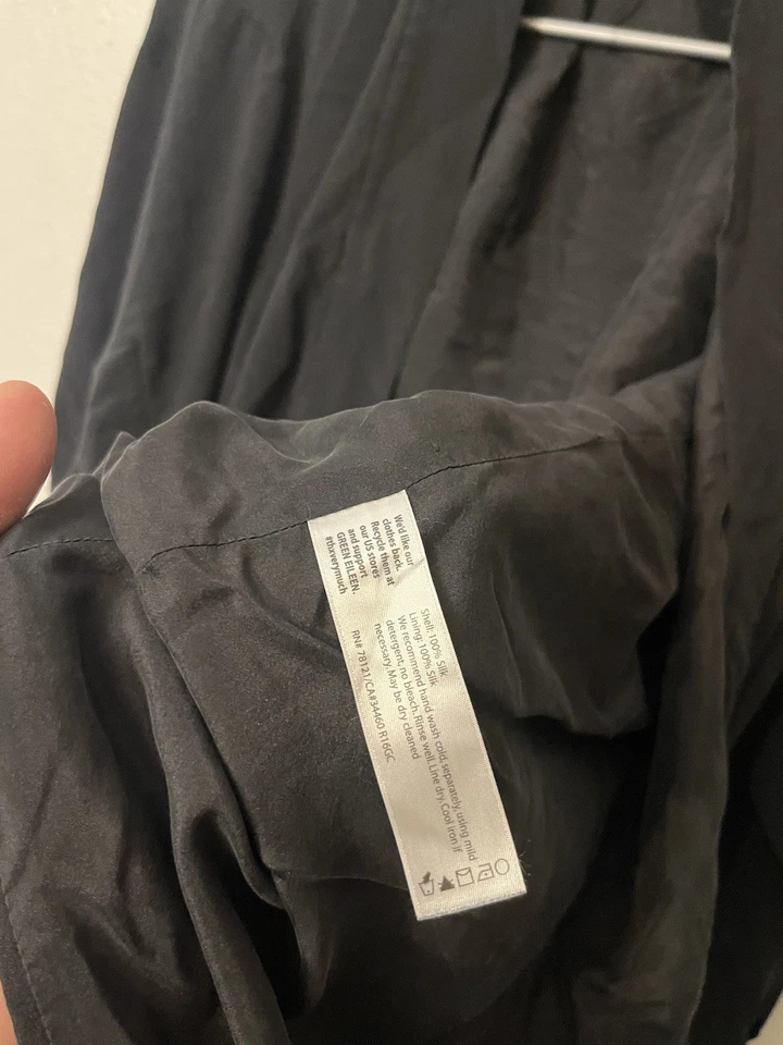 Cárdigan para mujer Eileen Fisher frente abierto mezcla de seda talla XL sostenible Foto 4 de 4