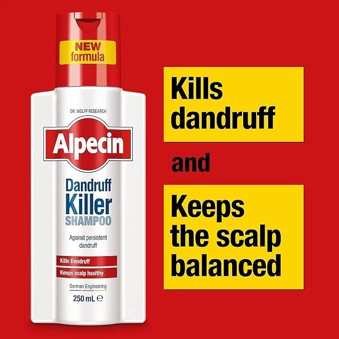 Champú asesino caspa Alpecin - Cuidado revitalizante del cabello para cabello graso y adelgazante Foto 3 de 4