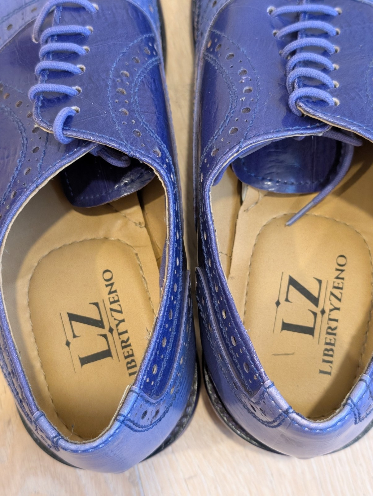 SAOLA LIBERTYZENO Tremont scarpe in pelle stile punta alare stringate Oxford taglia 8 5