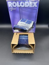 Rolodex Office Card File Holder 2.25  x 4  Covered w/ 250 Refill Cards 67093
