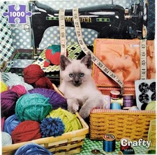 Crafty Yarn Kitten Monarch Sewing Machine Thread 1000 pc 19.25" X 26.6" Re-marks