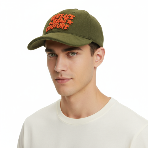 Versace Jeans Couture Dark Olive/Flame Orange Signature Baseball Cap - Bild 1 von 5