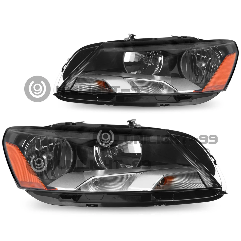 Conjunto de faros halógenos para lámparas Volkswagen Passat 2012 2013 2014 2015 Foto 2 de 4