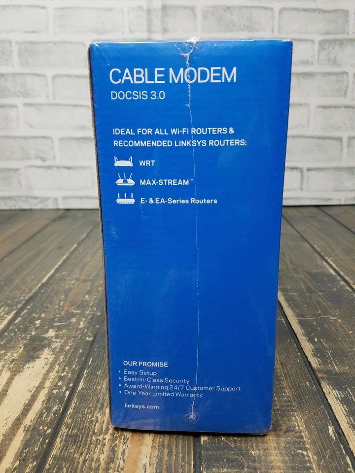 Linksys Modem DOCSIS 3.0 24x8 High Speed Cable Modem CM3024 960Mbps Black - Image 3 of 4