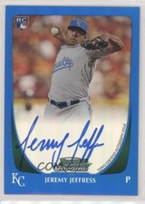 2011 Bowman Chrome Blue Refractor Rookie 119/250 Jeremy Jeffress #195 Auto 9su