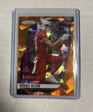 2024 Panini Prizm Michael Wilson #3 Orange Ice Prizm Arizona Cardinals