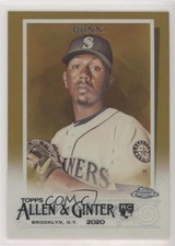 2020 Topps Allen & Ginter Chrome Gold Refractor 40/50 Justin Dunn Rookie RC 8k4