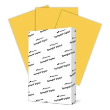 Springhill 8.5” x 11” Goldenrod Copy Paper, 24lb Bond/60lb Text, 89gsm, 500 Shee