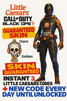 Call of Duty: Black Ops 7 Little Caesars SKIN GUARANTEED INSTANT CODE | BO7 SKIN