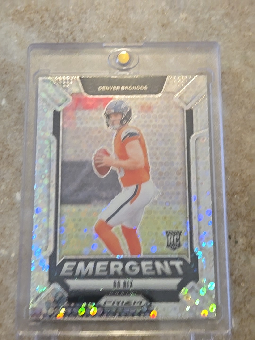 2024 Panini Prizm- Bo Nix #3 Emergent No Huddle Disco (RC)