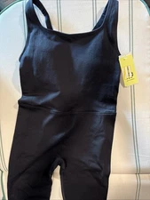 All In Motion Women's Everyday Soft Active Black Bodysuit Size Small