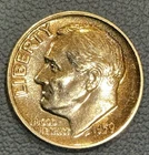 1959 P Proof Roosevelt Dime - Album Toned Proof - Unique Album Toned