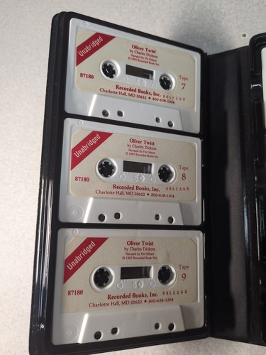 Oliver Twist Dickens Recorded Books 11 Cassettes 16.5 hours Gibson unabridged - Imagen 7 de 13