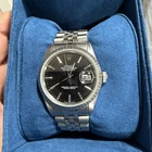 Rolex DateJust 16030 Automatic Watch Black Dial, Vintage