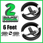 2 Pack USB C 6ft Super Charge Cable Cord For iPhone 15 16 17 Galaxy S24 S25 S26