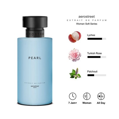Aerostreet Soft Pearl Lychee Turkish Rose Patchouli Extrait Perfume PF009 Women