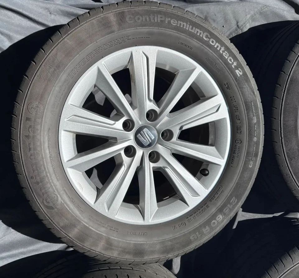 Original 16 Zoll Seat ALHAMBRA VW Sharan 7N Sommerräder 7N5601025F Silber - Bild 4 von 4