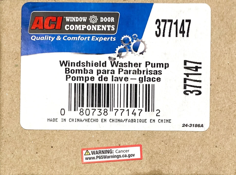 Windshield Washer Pump ACI/Maxair 377147 For Hyundai Kia Various Vehicles - Image 2 of 4