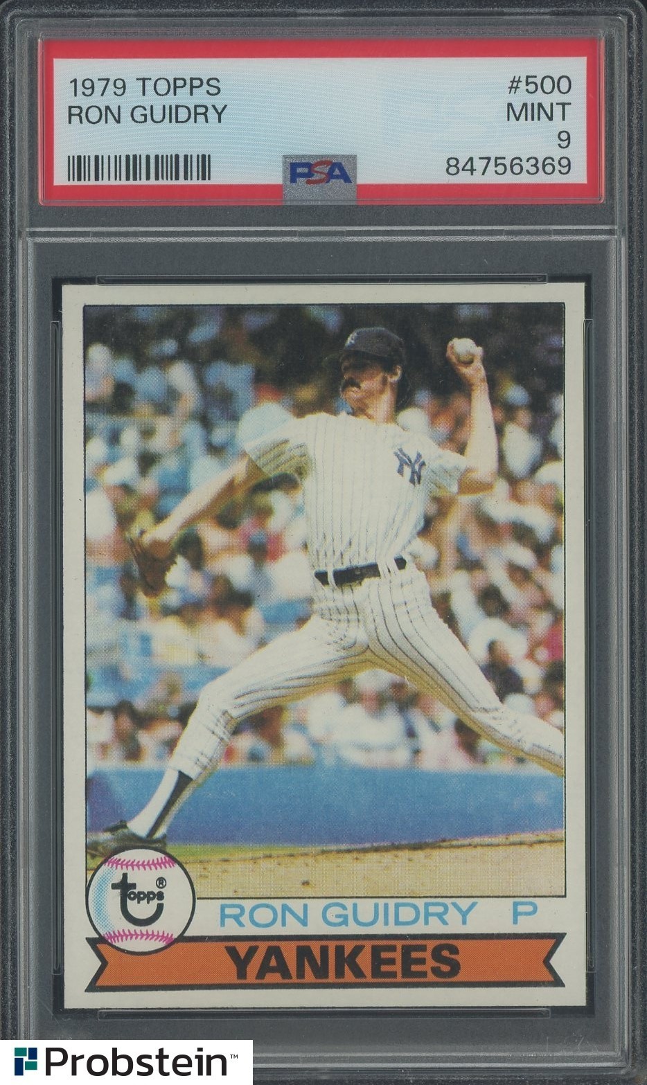 1979 Topps #500 Ron Guidry New York Yankees PSA 9 MINT