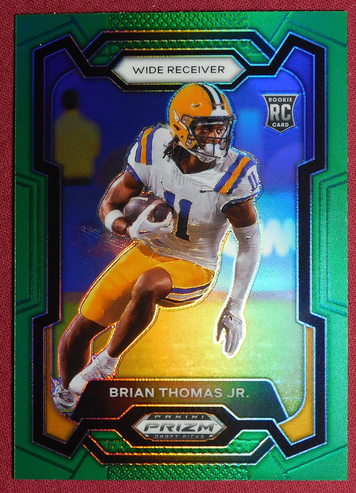 2024 Panini Prizm Draft Picks Prizms Green #118 Brian Thomas Jr. LSU Tigers RC
