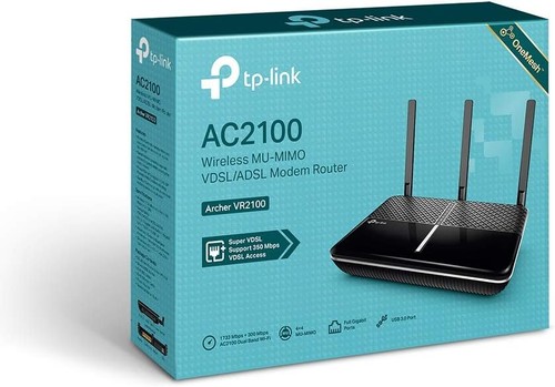 TP-Link AC2100 Wireless MU-MIMO VDSL/ADSL Modem Router, Dual-Band, Wi-Fi Speed U - Picture 4 of 4