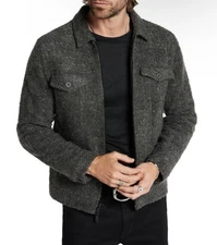 John Varvatos Cynder Boucle Trucker Jacket K6419Z4 Size XL NWT