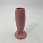 Fiesta Tall Pink Ceramic Art Pottery Bud Vase Gloss Decorative Pedestal Base