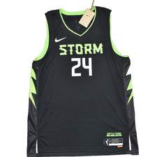 Nike Seattle Storm Loyd WNBA Rebel Edition Jersey Black Green Womens Size XL