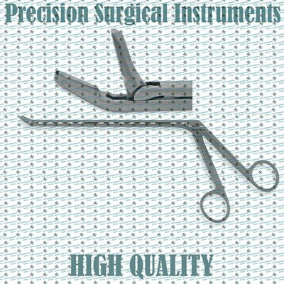 CleanWave Rongeur Angled 30° Up 3mm x 10mm Jaw 25cm Thoracoscopic Instrument