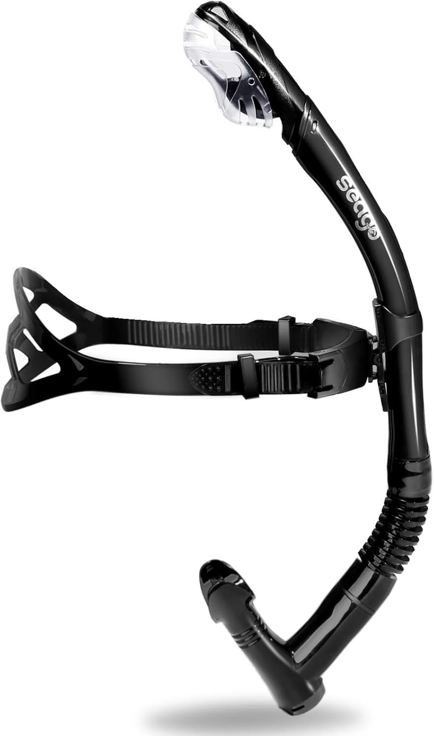 Snorkel de natación Seago para natación de regazo, snorkel de nadador frontal superior seca para adultos...