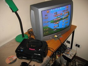 SEGA MEGA CD 1 + SEGA MEGADRIVE 1 CONSOLE SET JAPAN