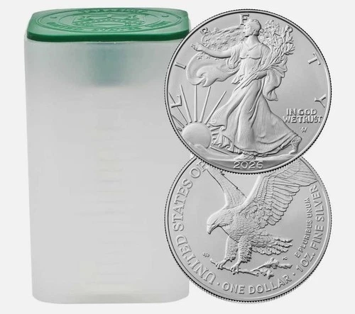 Roll of 20 - 2026 $1 American Silver Eagle 1 oz BU
