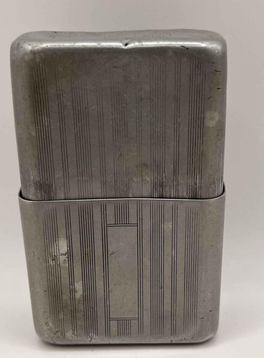 Vintage Park Sherman Co Springfield IL Aluminum Cigarette Case