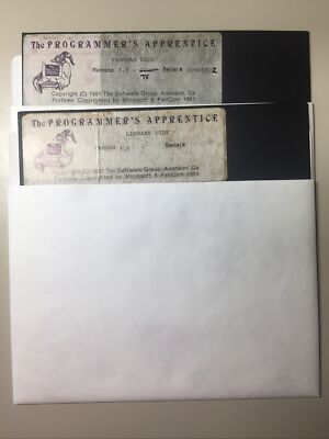 Vintage 1981 The Programmer's Apprentice 1.0 Library Program 8'' Floppy Disk VHTF