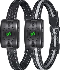2 Pack Rechargeable Dog Bark Collar, Anti Barking Collar with 5 Sensitivity