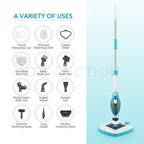 Maxkon 13in1 Steam Mop Cleaner Handheld Steam Cleaning Floor Carpet Window Wash - Picture 48 of 67