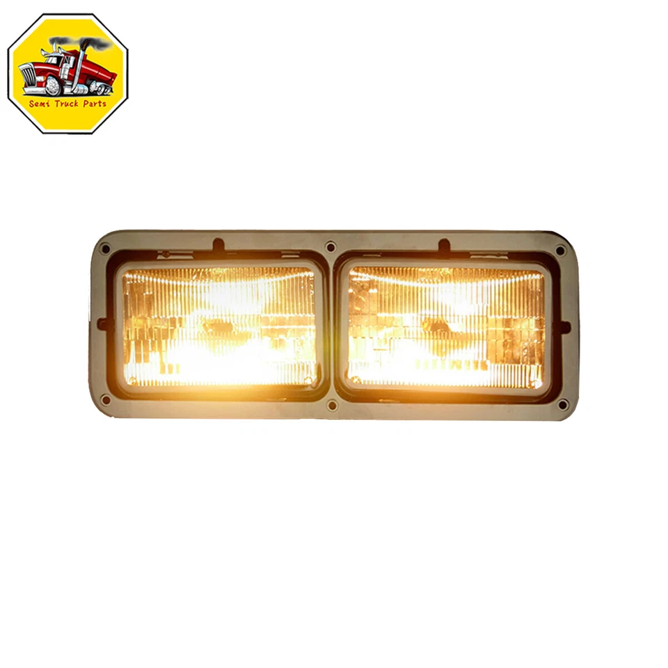2PCS Headlights Headlamps Assembly Pair For Peterbilt 378 379 359 362 LH+RH Side Foto 4 de 4